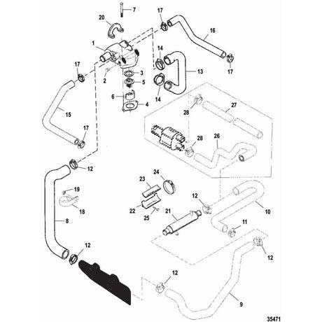 Mercury Marine Qualifies for Free Shipping Mercury Marine Housing Thermostat #860256A3