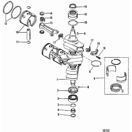 Mercury Marine Qualifies for Free Shipping Mercury Marine Piston Assembly .015 #9009A6