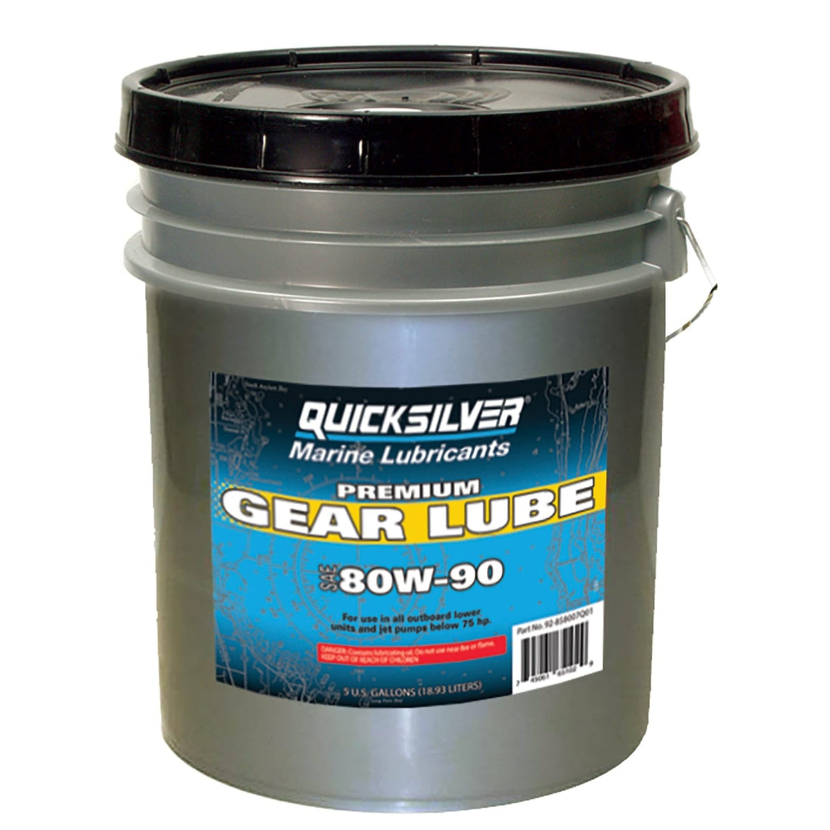 Mercury Marine Not Qualified for Free Shipping Mercury SAE 80w90 Gear Lube 5 Gallon #858007Q01