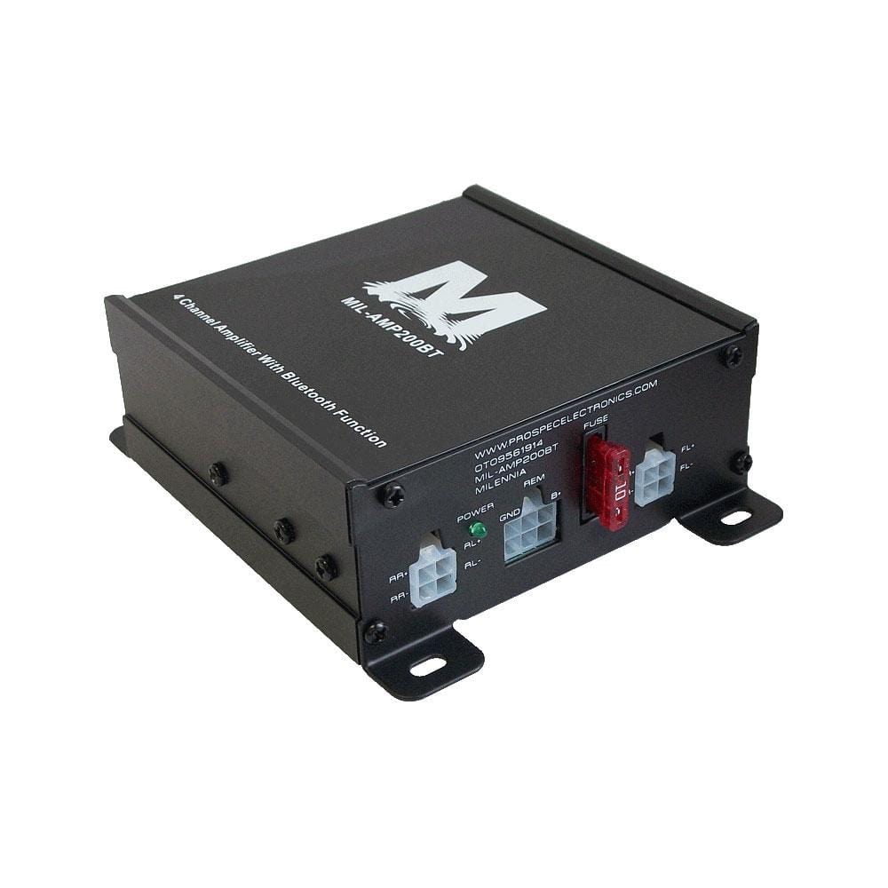 Milennia Not Qualified for Free Shipping Milennia 4 x 20w RMS Bluetooth Aux-In Amplifier #MILAMP200BT
