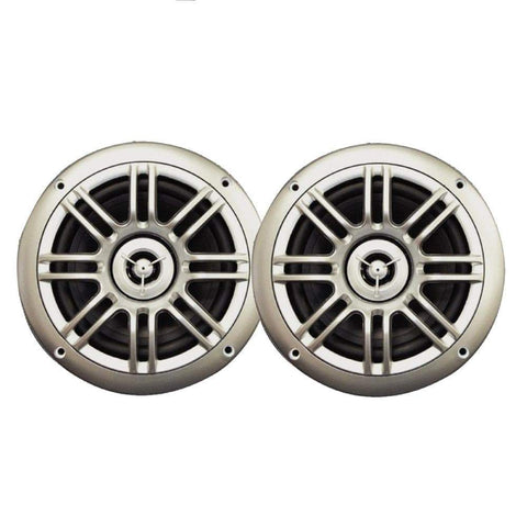 Milennia Qualifies for Free Shipping Milennia 6.5" 150w 2-Way Silver Marine Speakers SPK652S #MILSPK652S