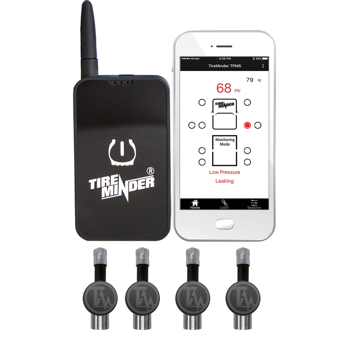 Minder Research Qualifies for Free Shipping Minder TireMinder Smart TPMS with 4 Flow Through Transmitters #TM22159