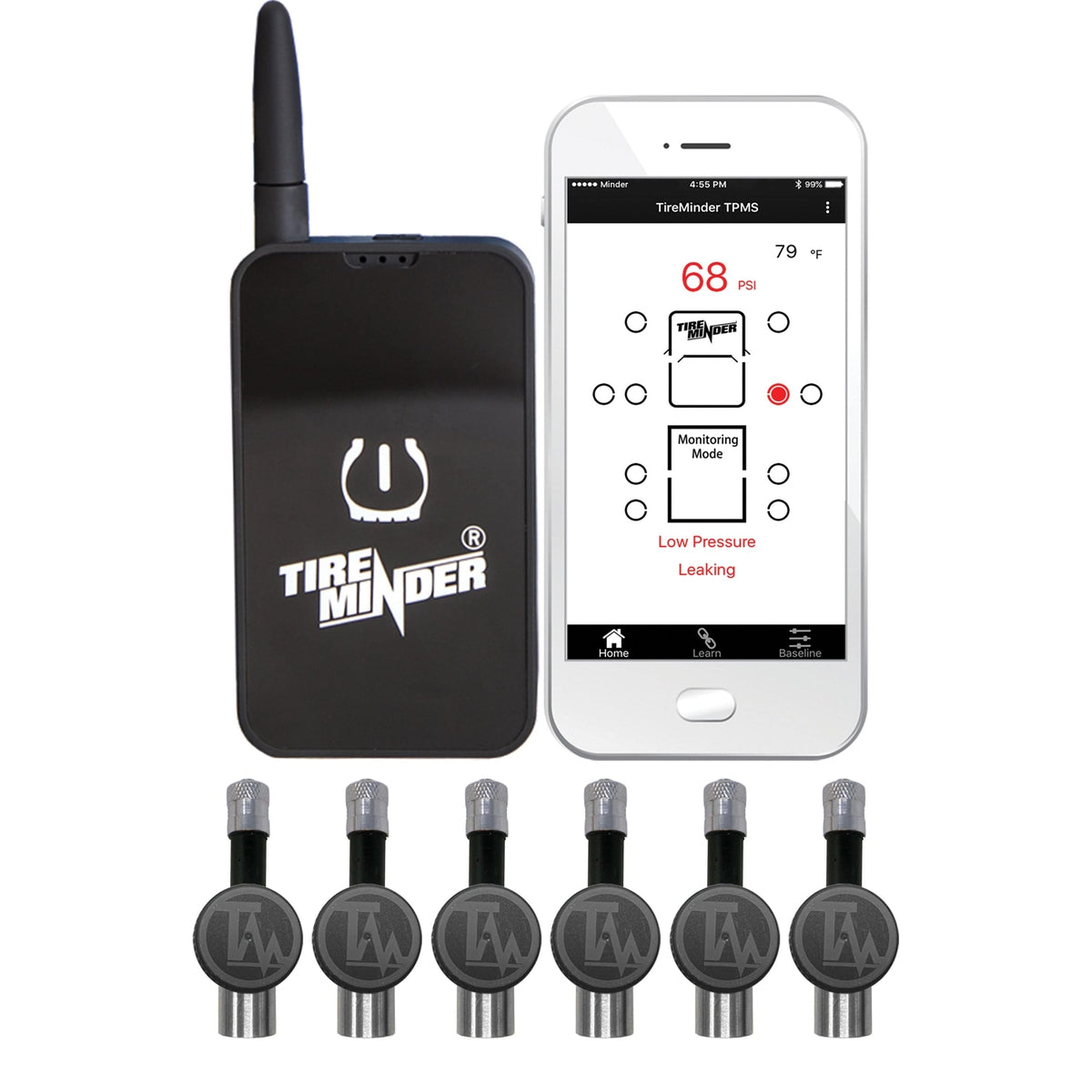 Minder Research Qualifies for Free Shipping Minder TireMinder Smart TPMS with 6 Flow Through Transmitters #TM22160