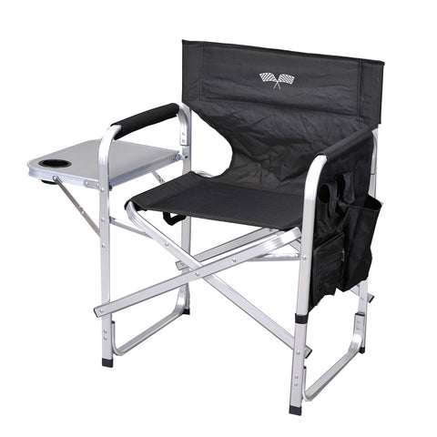 Ming's Mark Not Qualified for Free Shipping Ming's Mark Camping Folding Director's Chair Black & Flag #SL1204-BLACK/FLAG