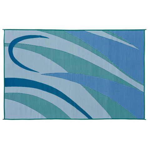 Ming's Mark Qualifies for Free Shipping Ming's Mark Camping Graphic Patio Mat 8' x 12' Blue/Green #GA3
