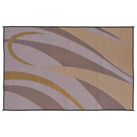 Ming's Mark Qualifies for Free Shipping Ming's Mark Camping Graphic Patio Mat 8' x 12' Brown/Gold #GA7