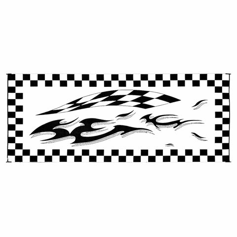 Ming's Mark Qualifies for Free Shipping Ming's Mark CampingGraphic Patio Mat 8' x 20' Checkered Flags #HC1