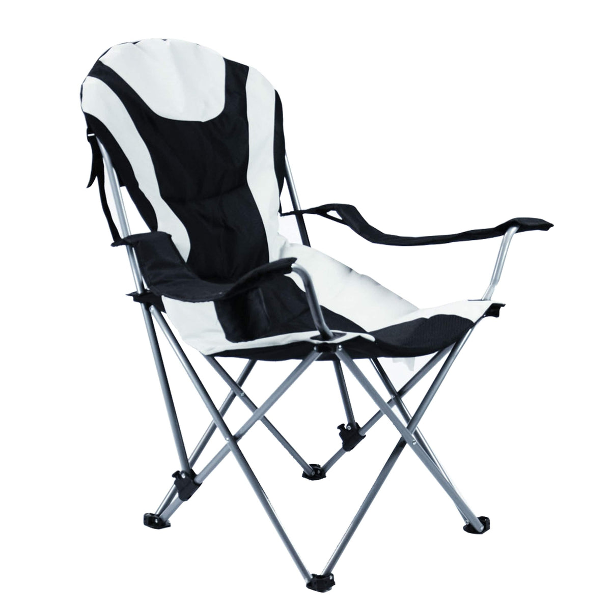 Ming's Mark Not Qualified for Free Shipping Ming's Mark Foldable Reclining Camp Chair Black/Gray #36028