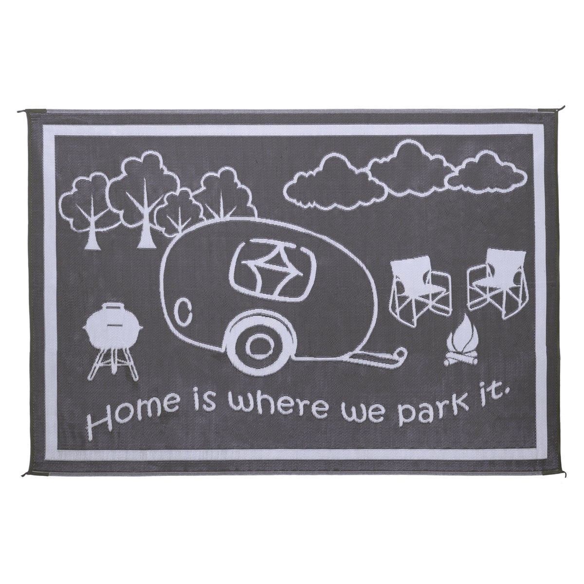 Ming's Mark Qualifies for Free Shipping Ming's Mark Reversible RV Home Mat 8' x 11' Black/White #RH8111