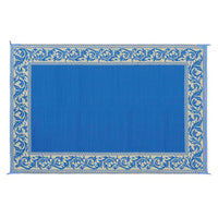 Ming's Mark Qualifies for Free Shipping Ming's Mark Stylish Camping Classical Patio Mat 6' x 9' Blue/Beige #RD3