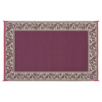 Ming's Mark Qualifies for Free Shipping Ming's Mark Stylish Camping Classical Patio Mat 6' x 9' Burgundy/Beige #RD5