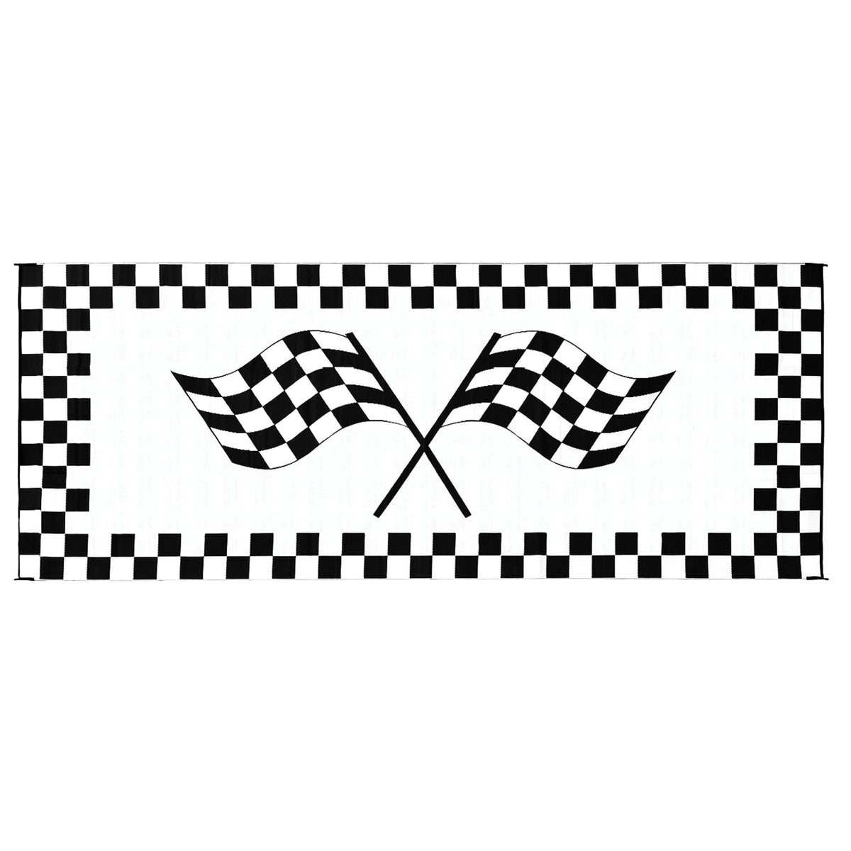 Ming's Mark Qualifies for Free Shipping Ming's Mark Stylish Camping Classical Patio Mat 8' x 20' Racing Flag #RF-8201