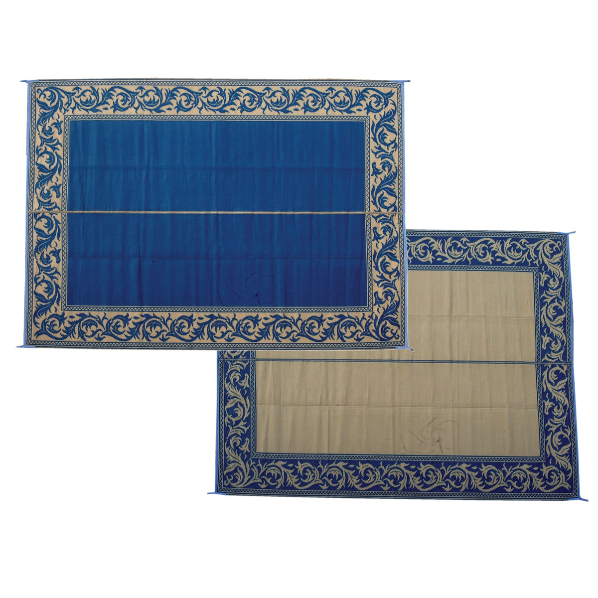 Ming's Mark Qualifies for Free Shipping Ming's Mark Stylish Camping Classical Patio Mat 9' x 12' Blue/Beige #RA3