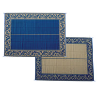 Ming's Mark Qualifies for Free Shipping Ming's Mark Stylish Camping Classical Patio Mat 9' x 12' Blue/Beige #RA3