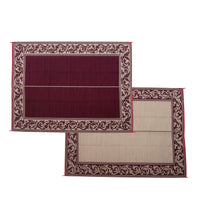 Ming's Mark Qualifies for Free Shipping Ming's Mark Stylish Camping Classical Patio Mat 9' x 12' Burgundy/Beige #RA5