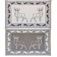 Ming's Mark Qualifies for Free Shipping Ming's Mark Stylish Camping Deer Mat 9' x 12' Black/Beige #PA1