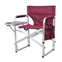 Ming's Mark Qualifies for Free Shipping Ming's Mark Stylish Camping Folding Director Chair Burgundy #SL1204-BURGUNDY