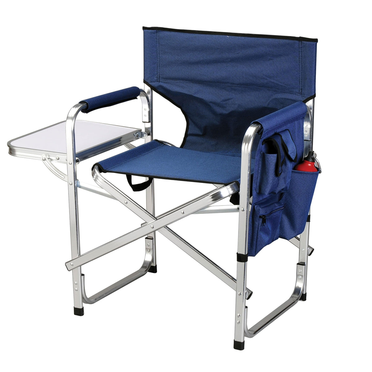 Ming's Mark Qualifies for Free Shipping Ming's Mark Stylish Camping Folding Director's Chair Blue #SL1204-BLUE