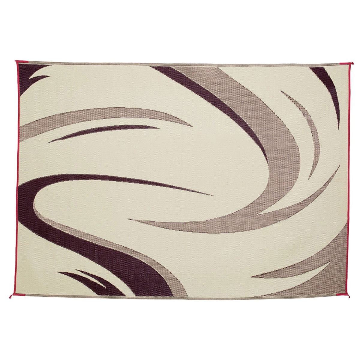 Ming's Mark Qualifies for Free Shipping Ming's Mark Stylish Camping Swish Patio Mat 8' x 11' Burgundy/Tan #SD8115