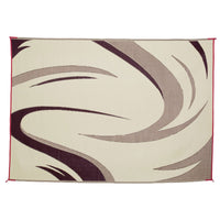 Ming's Mark Qualifies for Free Shipping Ming's Mark Stylish Camping Swish Patio Mat 8' x 11' Burgundy/Tan #SD8115