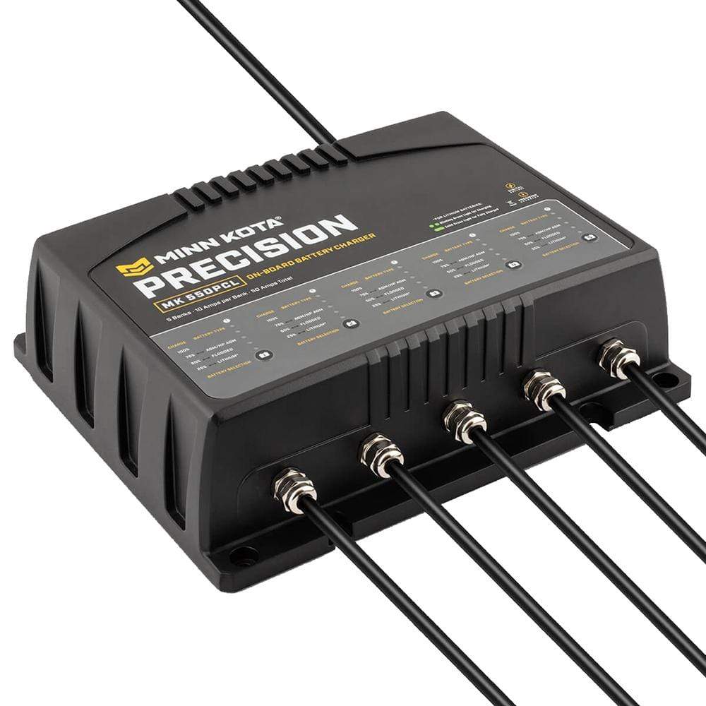 Minn Kota Qualifies for Free Shipping Minn Kota MK-550 PCL 5-Bank x 10a LI Optimized Charger #1835500