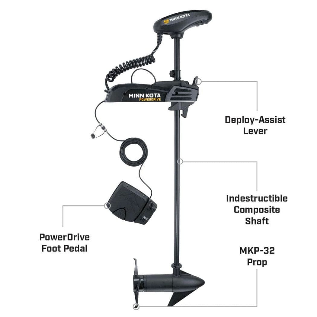 Minn Kota Not Qualified for Free Shipping Minn Kota Pontoon Powerdrive 68 Bluetooth 24v 68 lb 48" #1358729