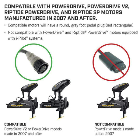 Minn Kota Qualifies for Free Shipping Minn Kota Powerdrive Bluetooth Foot Pedal Acc Corded #1866070