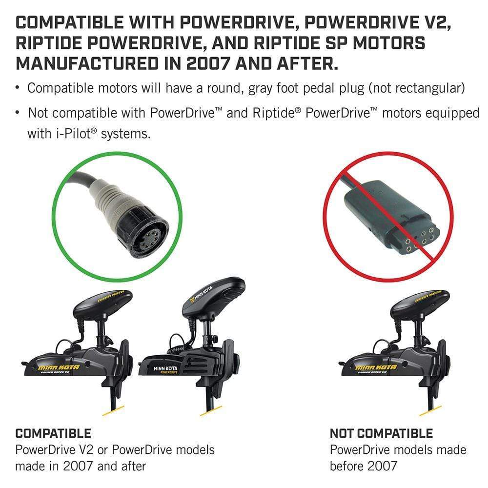 Minn Kota Qualifies for Free Shipping Minn Kota Powerdrive Bluetooth Foot Pedal Acc Corded #1866070