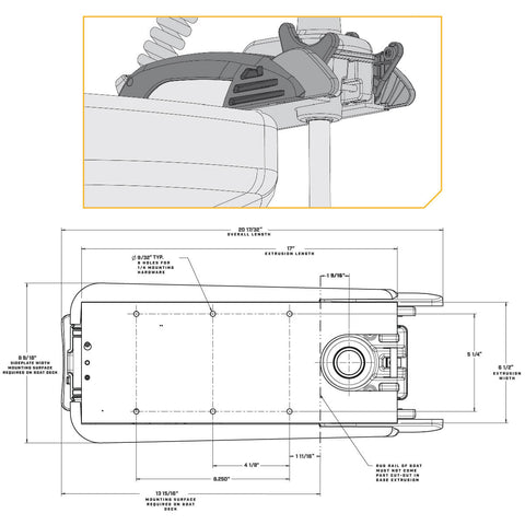 Minn Kota Oversized - Not Qualified for Free Shipping Minn Kota Riptide Terrova 80/IP Bluetooth 24v 80 lb 72" #1363742