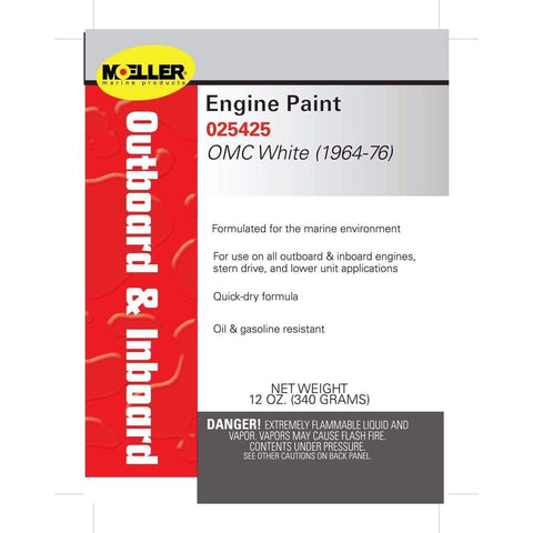Moeller Qualifies for Free Ground Shipping Moeller 1964-1976 Johnson White Paint #025425