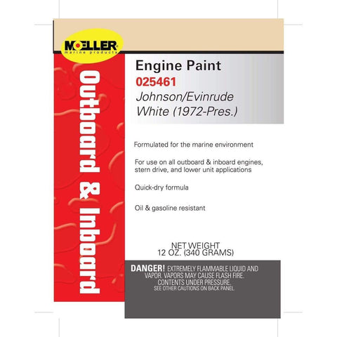 Moeller Qualifies for Free Ground Shipping Moeller 1981-up Johnson White Paint #025461