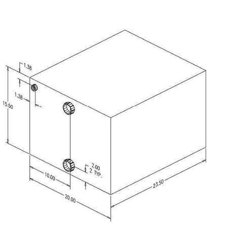 Moeller 28 Gallon Water/Waste Holding Tank #41229