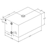 Moeller Oversized - Not Qualified for Free Shipping Moeller 44 Gallon Water/Waste Holding Tank #41245