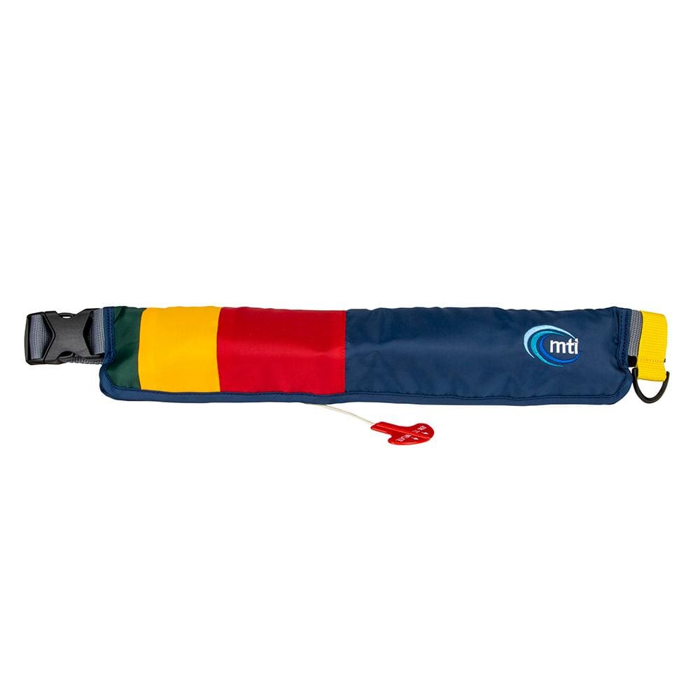 MTI Life Jackets Qualifies for Free Shipping MTI 16g Inflatable Belt Pack Manual Rasta Stripe #MD401S-899