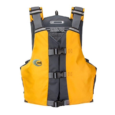 MTI Life Jackets Qualifies for Free Shipping MTI APF Paddling Life Jacket Mango/Dark Gray #MV411D-205