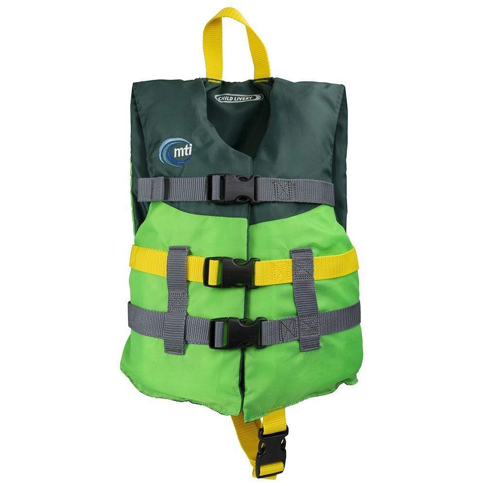 MTI Life Jackets Qualifies for Free Shipping MTI Child Livery Life Jacket Bright Green/Forest Green #MV230H-814