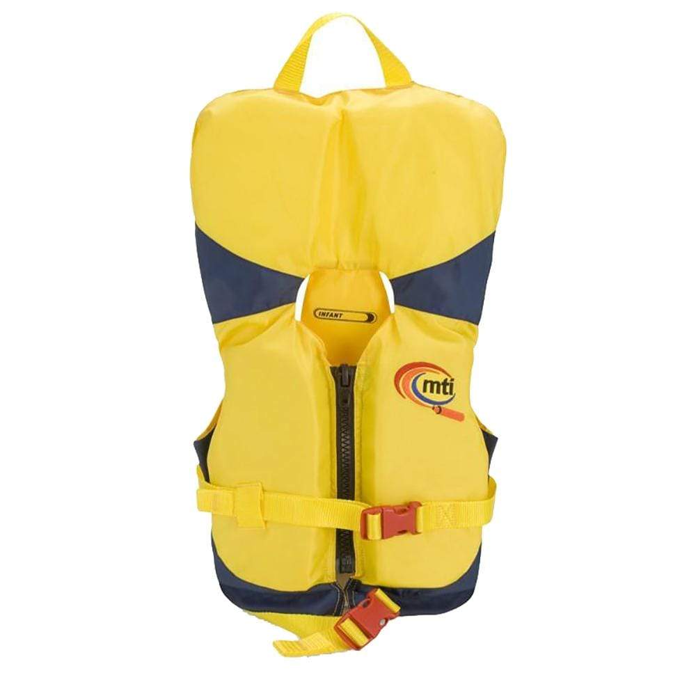 MTI Life Jackets Qualifies for Free Shipping MTI Infant Life Jacket with Collar Yellow/Navy 0-30 lb #MV201I-844