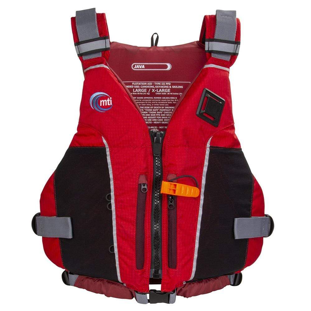MTI Life Jackets Qualifies for Free Shipping MTI Java Paddling Life Jacket M/L Red/Russet #MV711L-M/L-858