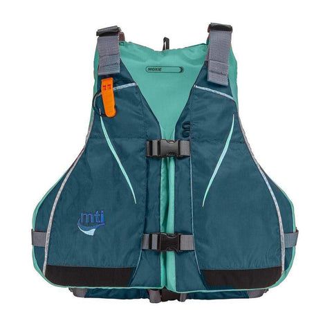 MTI Life Jackets Qualifies for Free Shipping MTI Moxie Womens Life Jacket XL/2XL Slate/Aqua #MV807M-XL/2XL-853