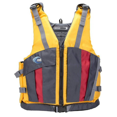 MTI Life Jackets Qualifies for Free Shipping MTI Reflex Paddling Life Jacket M/L Mango/Dark Gray #MV702I-M/L-205