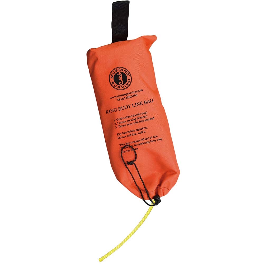 Mustang Survival Qualifies for Free Shipping Mustang 90' Ring Buoy Line with Throw Bag #MRD190-0-0-215
