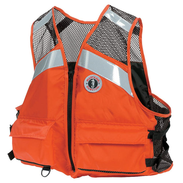 Mustang Survival Qualifies for Free Shipping Mustang Industrial Mesh Vest 2XL/3XL Orange #MV1254T1-2-XXL/XXXL-216