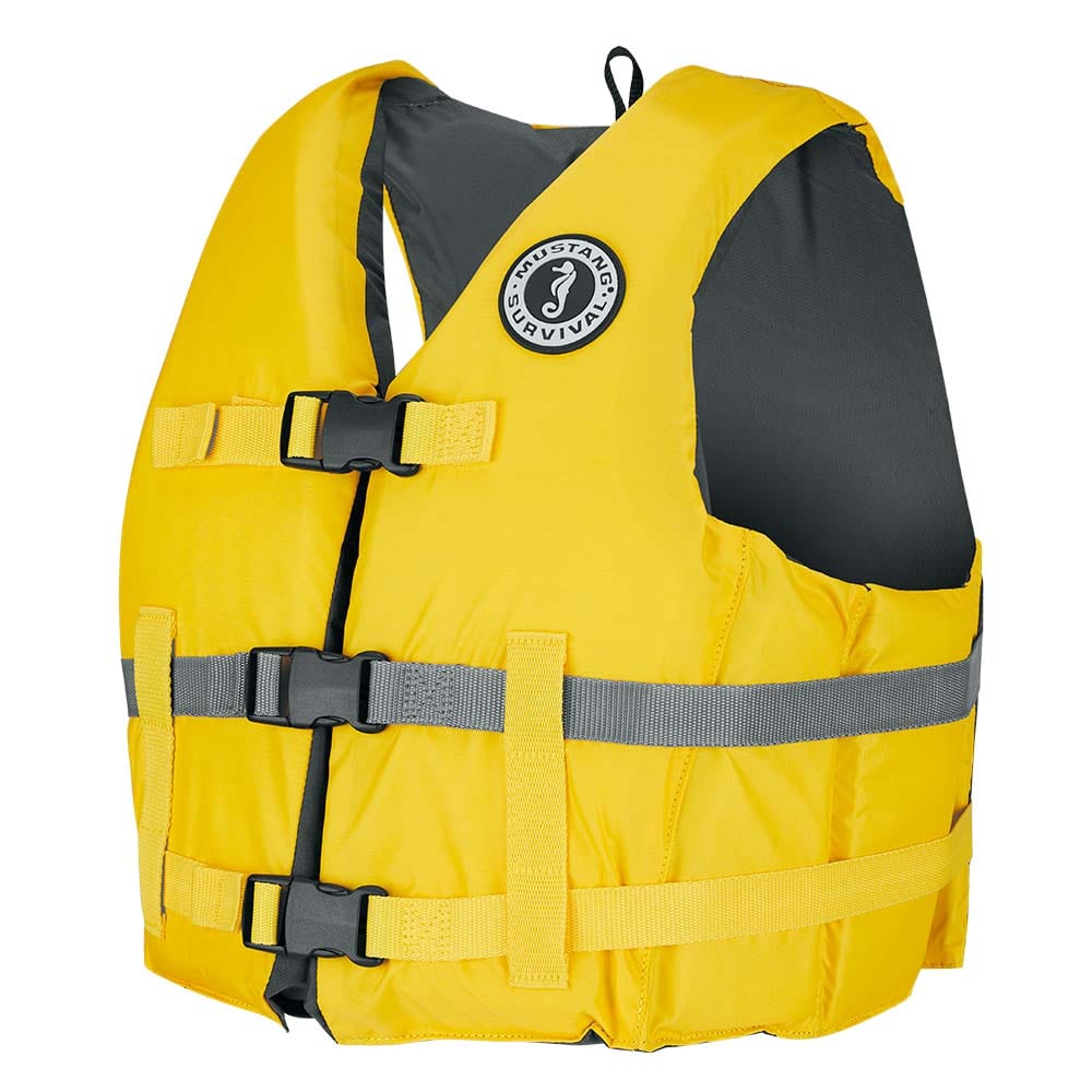 Mustang Survival Qualifies for Free Shipping Mustang Livery Foam Vest M/L Yellow #MV701DMS-25-M/L-216