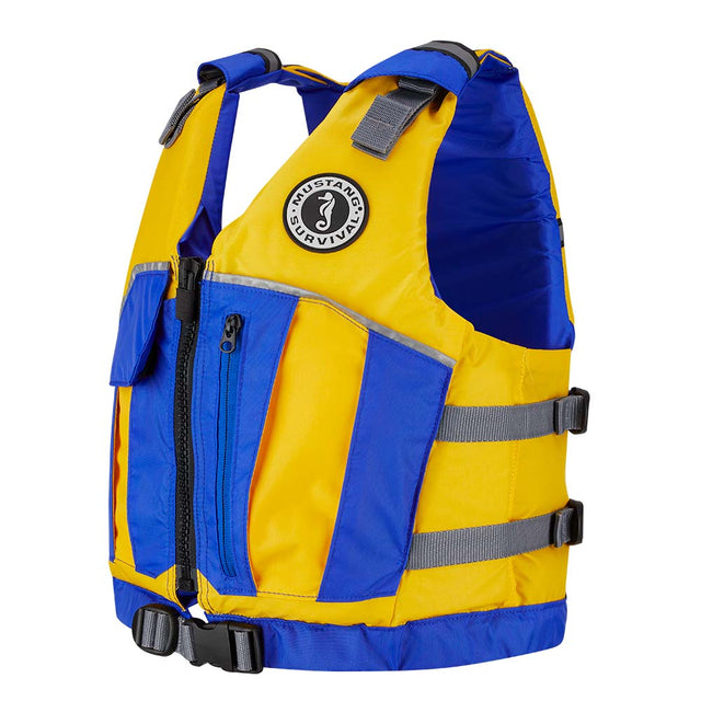 Mustang Survival Qualifies for Free Shipping Mustang Youth Reflex Foam Vest 55-88 lbs Yellow-Royal Blue #MV7030-220-0-216