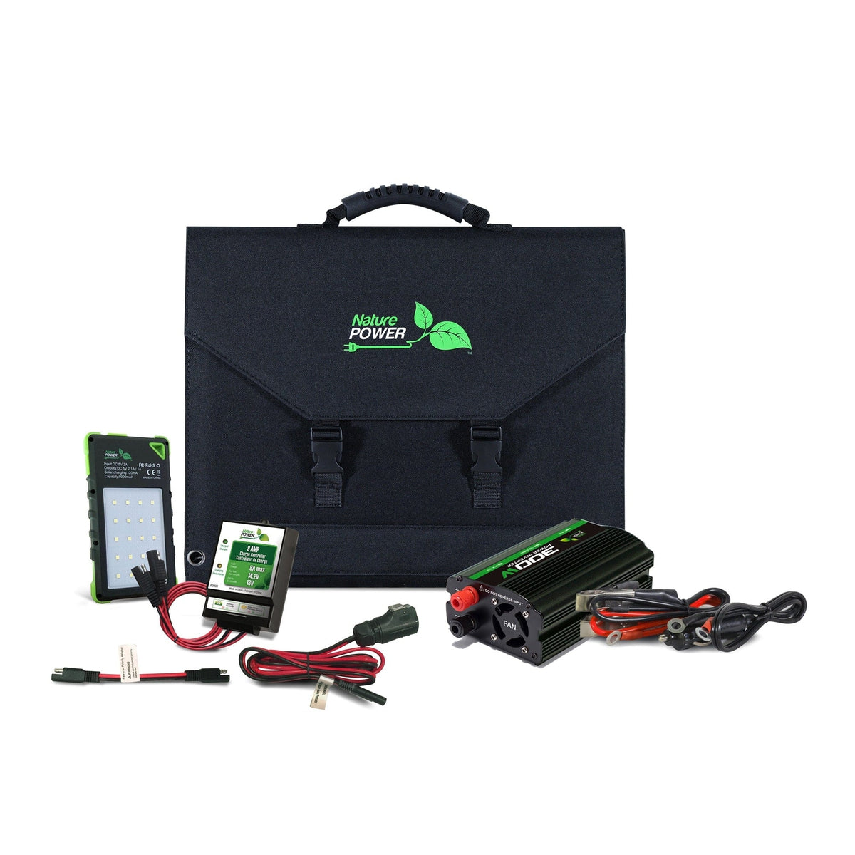 Nature Power Not Qualified for Free Shipping Nature Power 120w Folding Panel Kit with 80082/60008/300w Inverter #55120K