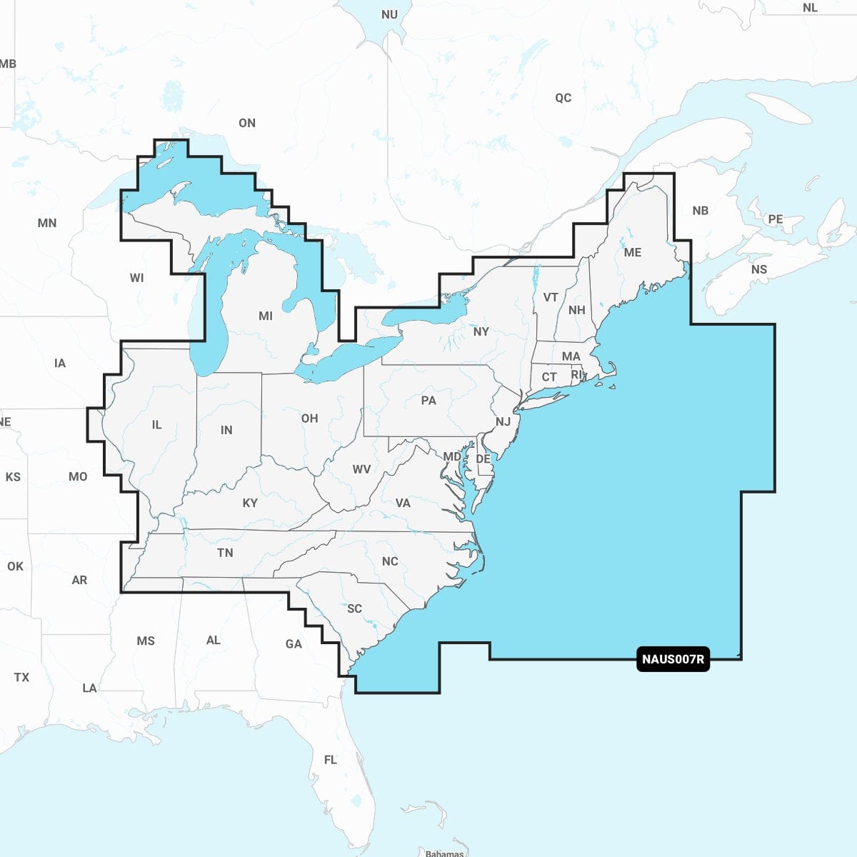 Navionics Qualifies for Free Shipping Navionics Plus NAUS007R US East microSD #010-C1370-30