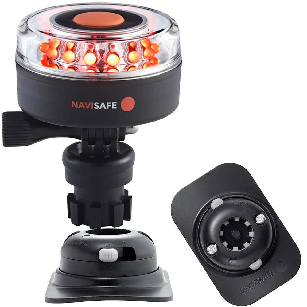 Navisafe Qualifies for Free Shipping Navisafe Red 2nm 360-Degree Navilight with Black RIB Mount #045KIT2