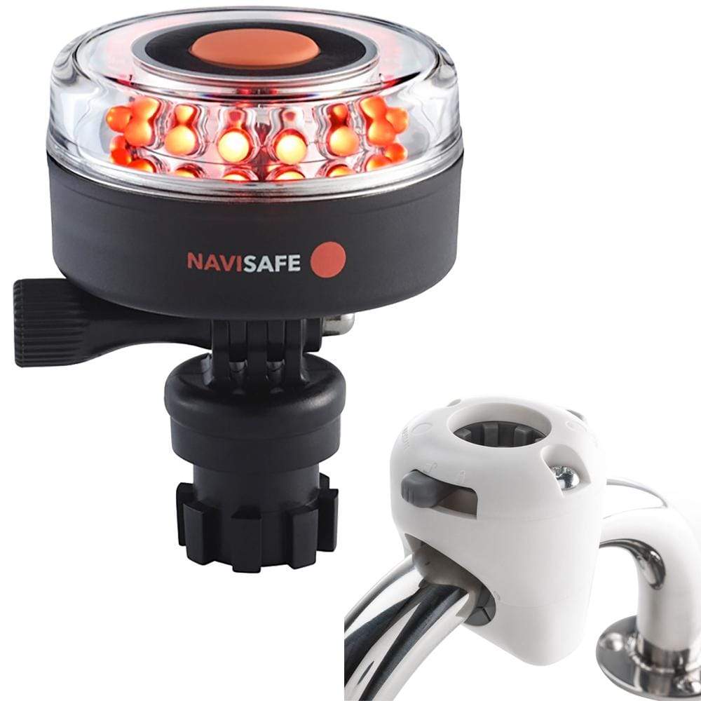Navisafe Qualifies for Free Shipping Navisafe Red 2nm 360-Degree Navilight with White Rail #045KIT3