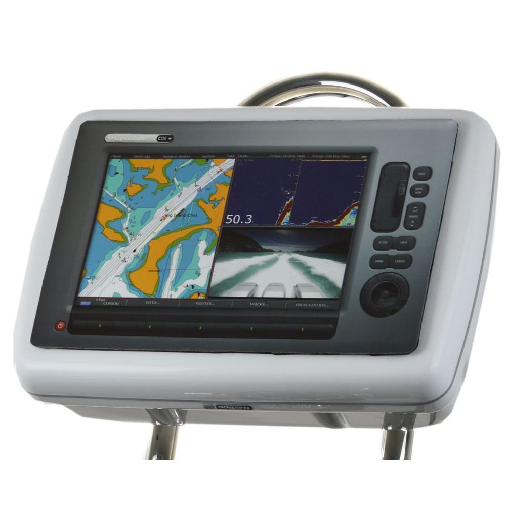 Navpod Not Qualified for Free Shipping NavPod SailPod Precut for Raymarine C120W 9.5" Pedestal Guard #GP1031