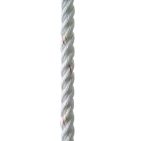 New England Ropes Qualifies for Free Shipping New England Rope 1/2" x 15' Nylon 3-Strand Dock Line White #C6050-16-00015